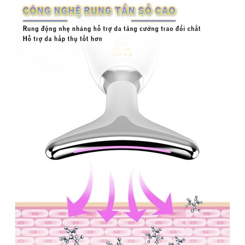 Máy massage nâng cơ trẻ hóa da mặt rung tần số cao Nikio NK-126