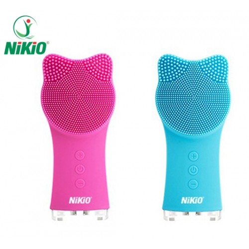 Máy rửa mặt massage nâng cơ Nikio NK-120 - Đầu silicon cao cấp, tay cầm chắc chắn