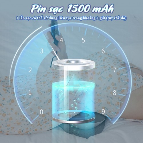 Máy massage thắt lưng pin sạc 1500 mAh Nikio ST-1201