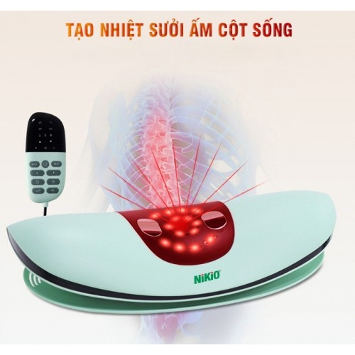 Máy massage lưng nhiệt sưởi Nikio NK-158