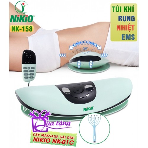 Máy massage lưng Nikio NK-158 - Kéo giãn cột sống lưng, hỗ trợ trị liệu bằng ánh sáng sinh học