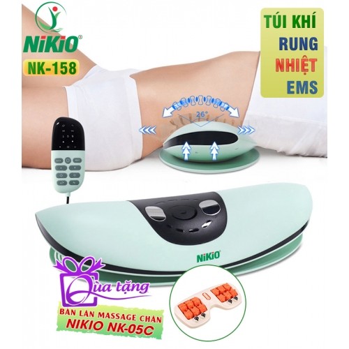 Máy massage lưng Nikio NK-158 - Kéo giãn cột sống lưng, trị liệu bằng ánh sáng sinh học