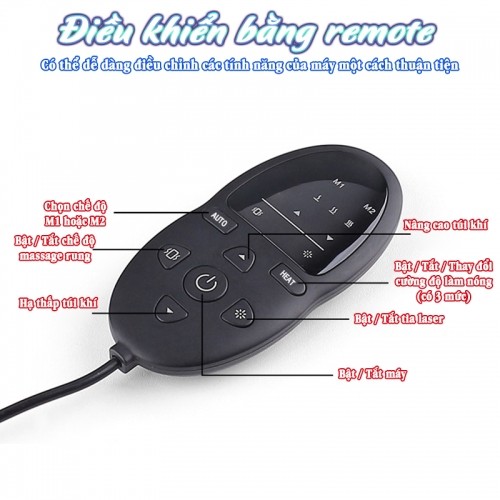 Máy massage thắt lưng remote Nikio NK-157