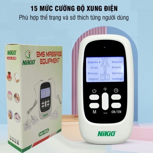 Máy massage xung điện 15 cường độ massage Nikio NK-100