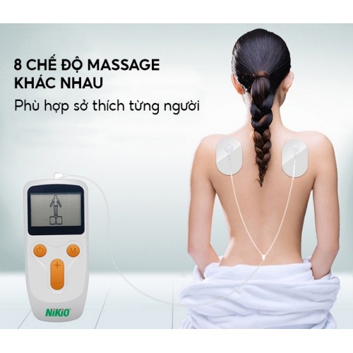 Máy massage xung điện 2 kênh 8 miếng dán Nikio NK-101-03