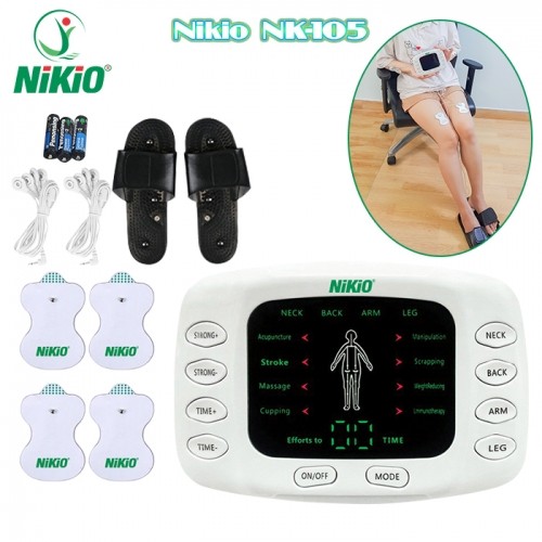 Máy massage xung điện trị liệu lòng bàn chân Nikio NK-105 - Giảm đau nhức toàn thân bằng công nghệ miếng dán xung điện