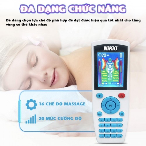 Máy massage xung điện đa dạng Nikio NK-103A