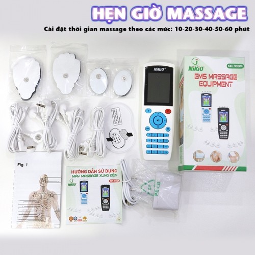 Máy massage xung điện hẹn giờ Nikio NK-103A