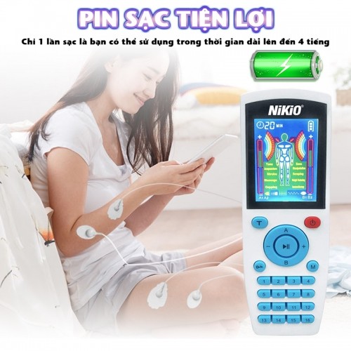 Máy massage xung điện pin sạc Nikio NK-103A