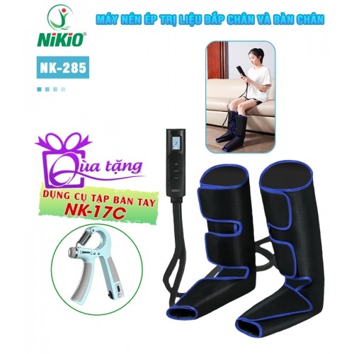 Máy nén ép trị liệu suy giãn tĩnh mạch bắp chân và bàn chân Nikio NK-285 - Hỗ trợ giảm đau nhúc và tê nhức chân