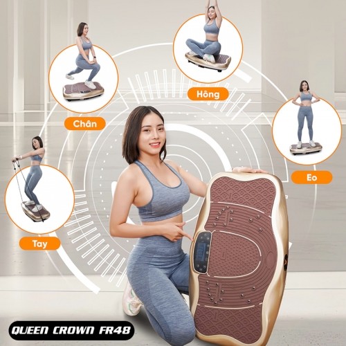Máy rung lắc giảm mỡ toàn thân Queen Crown FR48