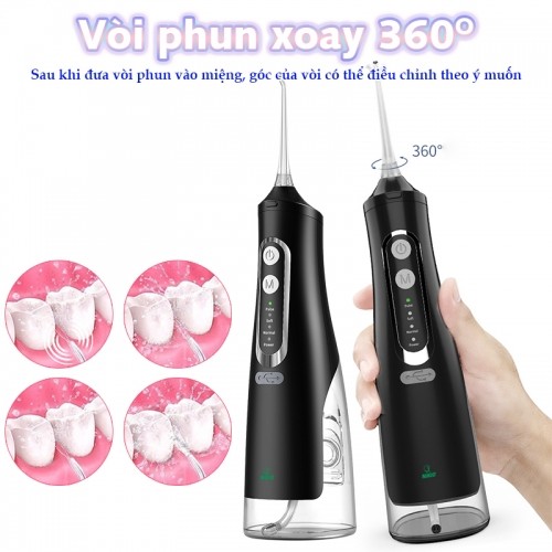 Máy tăm nước mini vòi phun 360 độ Nikio NK-M209