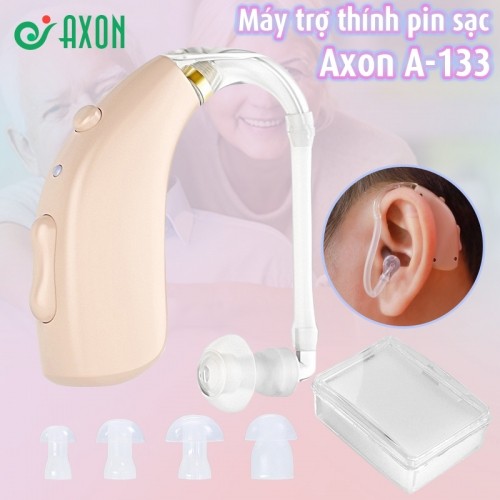 Máy trợ thính không dây pin sạc Axon A-133, 3 chế độ âm thanh, 4 mức âm lượng