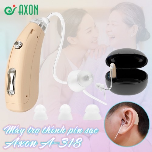 Máy trợ thính không dây Axon A-318 - Pin sạc chạm