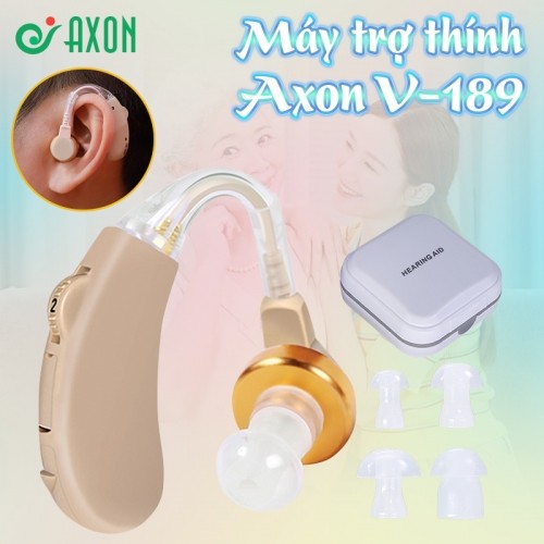 Máy (tai nghe) trợ thính không dây Axon V-189 - Kèm hộp đựng máy và phụ kiện