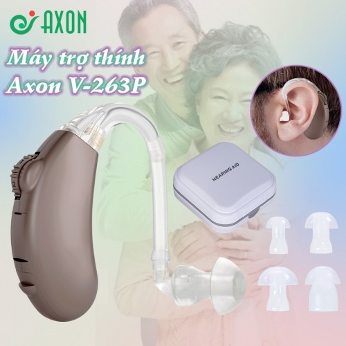 Máy trợ thính có bộ lọc tiếng ồn Axon V-263P - Kèm hộp đựng máy