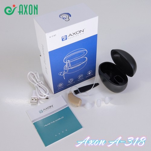 Máy trợ thính pin sạc cao cấp Axon A-318