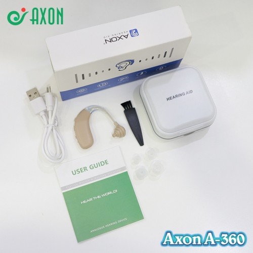 Máy trợ thính pin sạc cao cấp Axon A-360