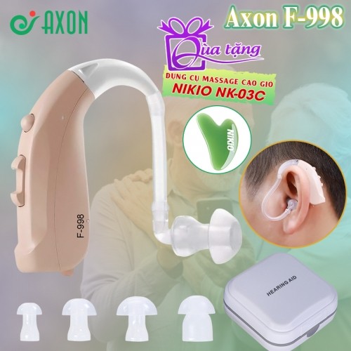 Máy trợ thính không dây mini Axon F-998 - có bộ lọc tiếng ồn hiện đại - Tặng kèm hộp đựng