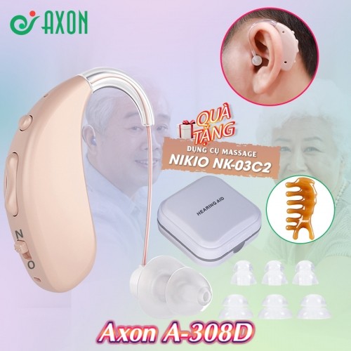 Máy trợ thính không dây pin sạc Axon A-308D - Có bộ lọc tiếng ồn thông minh