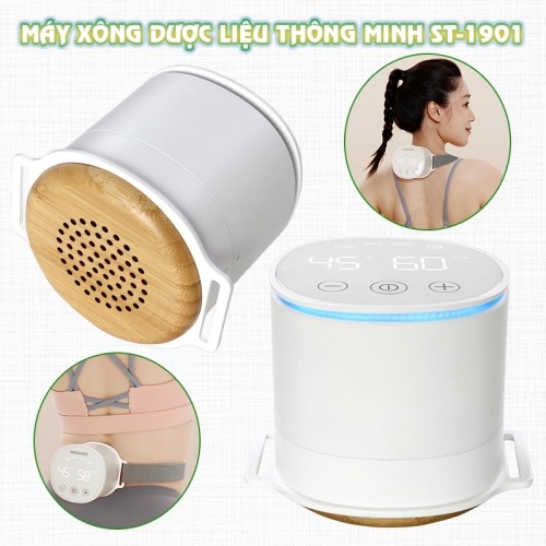 Máy xông dược liệu và chờm nóng mini đa năng ST-1901