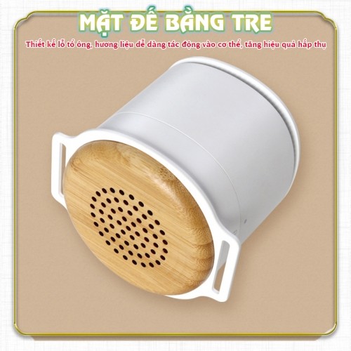 Máy xông dược liệu mặt đế bằng tre ST-1901