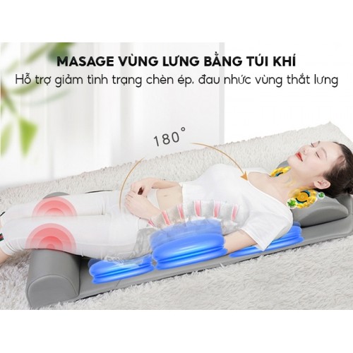 Nệm massage toàn thân massage vùng lưng bằng túi khí Nikio NK-152