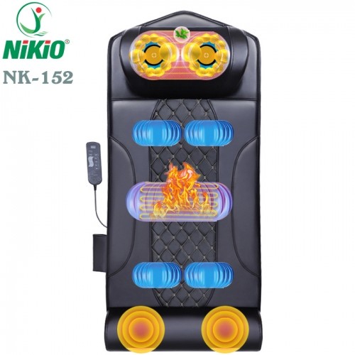 Nệm massage toàn thân đa năng Nikio NK-152 - Giảm đau nhức cổ vai gáy, lưng, bắp chân