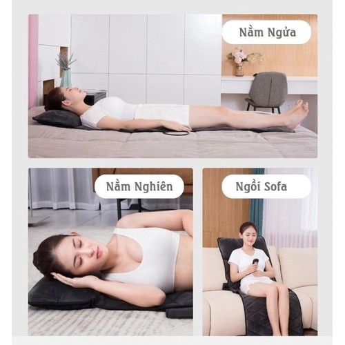Nệm massage toàn thân có gối Nikio NK-151