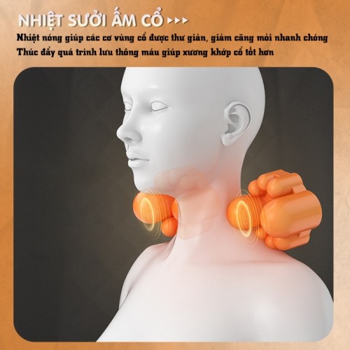 Nệm massage toàn thân đa năng nhiệt sưởi ấm cổ Nikio NK-150