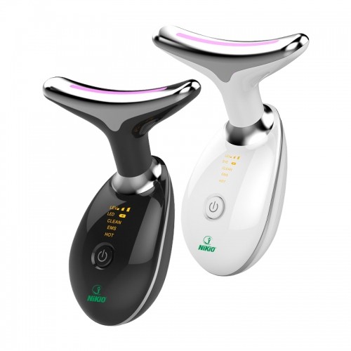 Máy massage nâng cơ, trẻ hóa da mặt Nikio NK-126 - Công nghệ điện di EMS, rung nóng, ion và ánh sáng IPL
