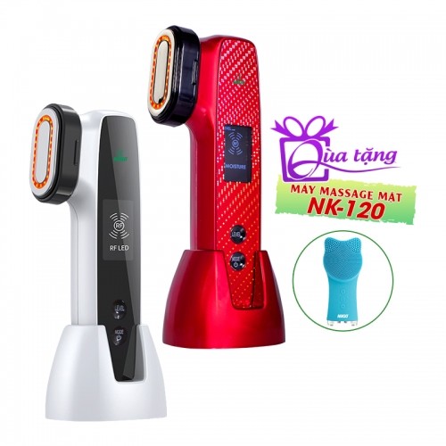 Máy massage mặt ion Nikio NK-128 - Đẩy tinh chất, điện di nóng lạnh RF