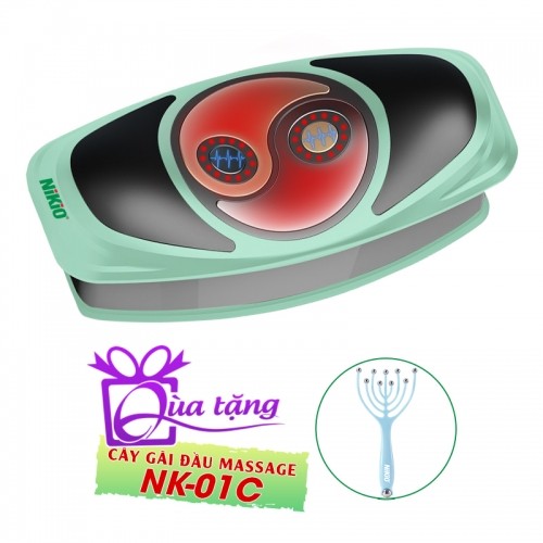 Máy massage lưng và kéo giãn cột sống lưng Nikio NK-159 - 5in1 giảm đau nhức lưng - Màu xanh