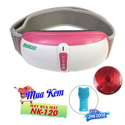 Đai Massage Bụng Nikio NK-169DC - Có  Pin Sạc Và Rung Lắc Hồng Ngoại Hỗ Trợ Giảm Mỡ Bụng