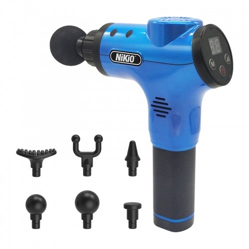 Súng mát xa cầm tay Nikio NK-170B xanh - Hỗ trợ giảm đau nhức mỏi, căng cơ toàn thân