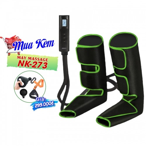 Máy nén ép trị liệu suy giãn tĩnh mạch bắp chân và bàn chân Nikio NK-285 - Hỗ trợ giảm đau nhúc và tê nhức chân