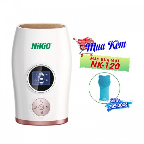 Máy massage bàn tay Nikio NK-330 pin sạc - Hỗ trợ gảm đau nhức mỏi, tê tay