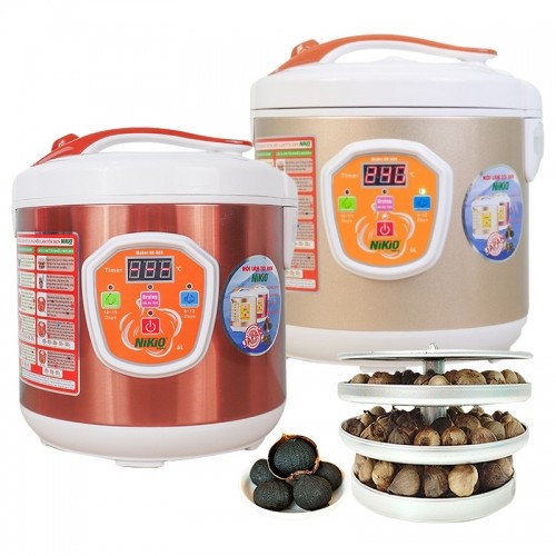 Máy làm tỏi đen tùy chỉnh Nikio NK-686 vàng Gold - 6L, công nghệ Nhật Bản