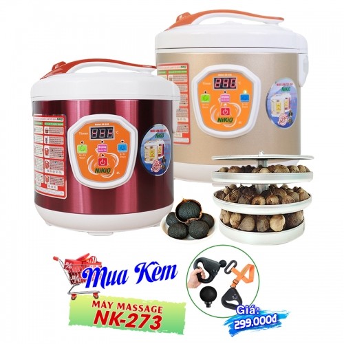 Nồi làm tỏi đen tùy chỉnh Nikio NK-686 - 6L, làm được 2kg tỏi