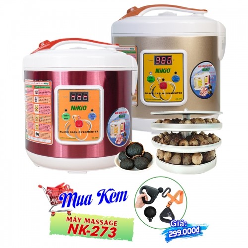 Máy làm tỏi đen Nikio NK-696 - 6L, làm 2kg tỏi, nồi làm tỏi đen chuyên dụng
