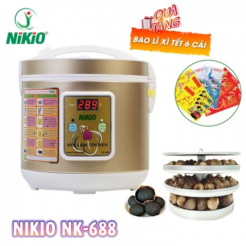 Máy làm tỏi đen Nikio NK-688 5L Gold làm 1.5kg tỏi