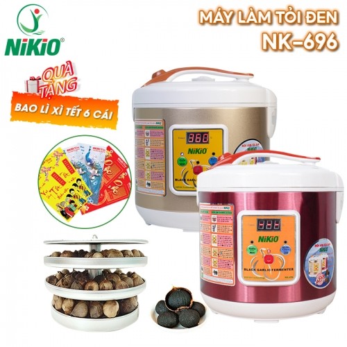 Máy làm tỏi đen Nikio NK-696 - 6L, làm 2kg tỏi, nồi làm tỏi đen chuyên dụng