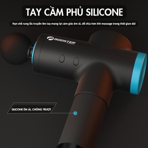 Súng massage cầm tay Booster M2-B tay cầm silicone