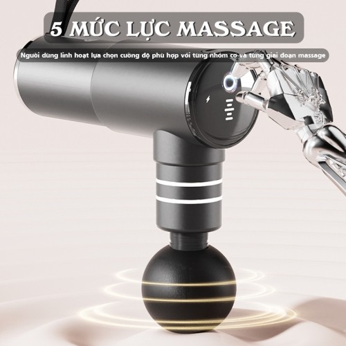 Súng massage cầm tay Booster Mini 2A 5 mức lực