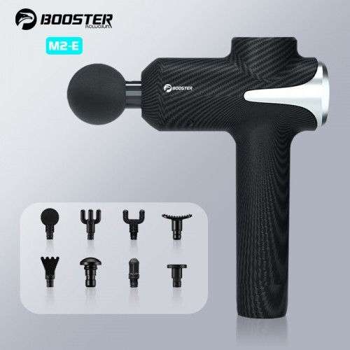 Súng massage cầm tay 30 tốc độ Booster Boluojun M2-E - Dòng cao cấp có 8 đầu matxa