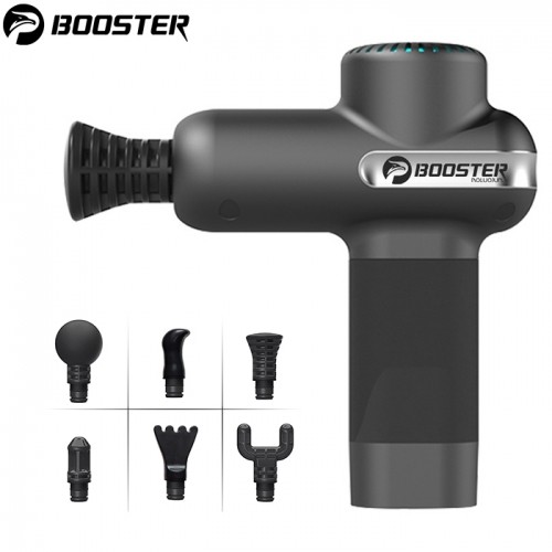 Súng massage cầm tay cao cấp Booster MINI LS - 6 đầu, cảm biến lực đấm. Phù hợp mọi đối tượng chị em, người lớn tuổi, Gymer