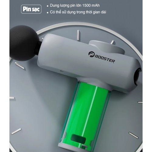 Súng massage cầm tay pin sạc Booster Mini V2 8 đầu