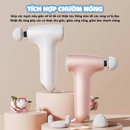 Súng massage cầm tay tích hợp chườm nóng Booster Mini-CC