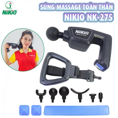 Súng massage toàn thân Nikio NK-275 giãn cơ toàn thân thế hệ mới