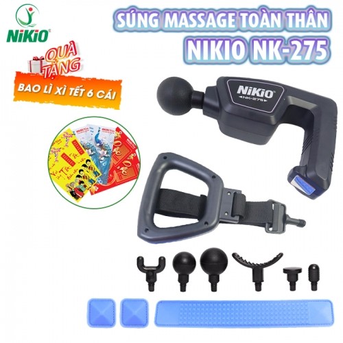 Súng massage toàn thân Nikio NK-275 giãn cơ toàn thân thế hệ mới